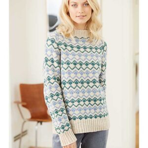 Top Down sweater forfra