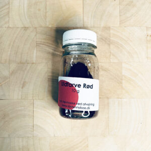 Rød lanasyn uldfarve