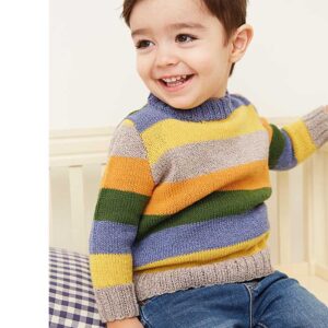Stribet drenge sweater