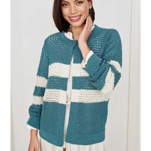 Cardigan med hulmønster