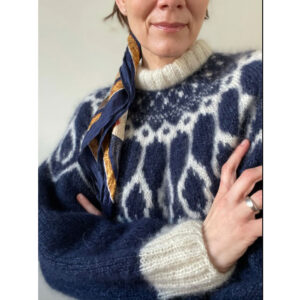 Top Down Sweater med rundt bærestykke - Dark Wonder