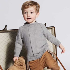 Drenge sweater med raglan