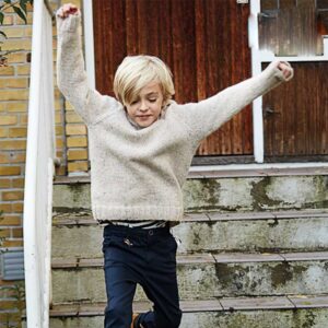 Drenge raglan sweater med hætte