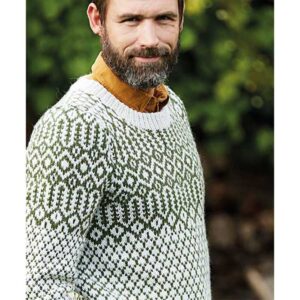 Herresweater med fair isle mønster