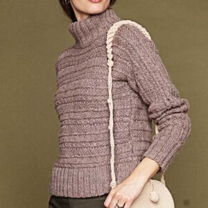 Sweater strikket på tværs