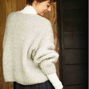 Strikket patent aransweater