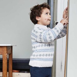 Drenge sweater i Fair Isle mønster