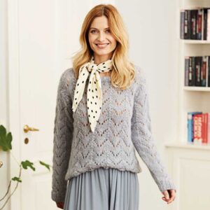 Sweater med hulmønster