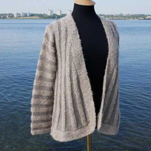 Stribet Cardigan - Ane