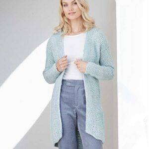 Lang strikket cardigan