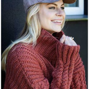 Strikket patent sweater