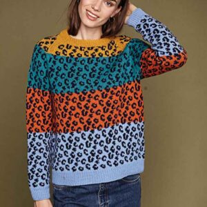 Strikket raglan sweater