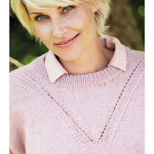 Sweater med hulmønster