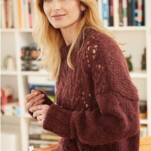 Sweater med hulmønster