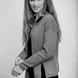 Top Down cardigan med snonings bort