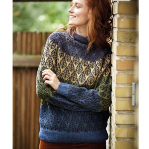 Top down sweater bladmønster