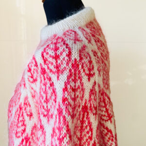 Top down sweater - Bladguld set fra siden