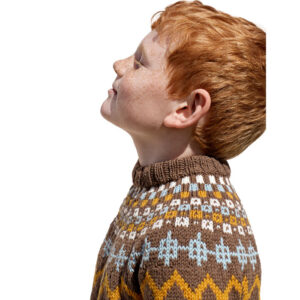 Top down drenge sweater set fra siden